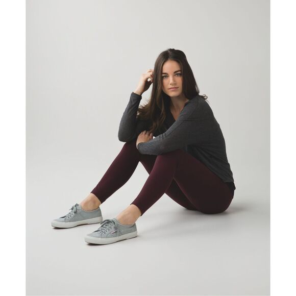 EUC Lululemon Align High-Rise Pant Bordeaux Drama Size 4 Yoga Leggings Maroon - Picture 8 of 12